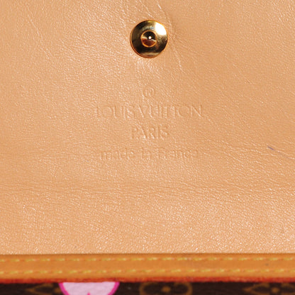 Louis Vuitton Monogram Cherry Blossom Porte Tresor International Wallet Brown 5 of 6