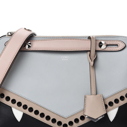 Fendi Vitello Dolce Monster Eyes Inlay Studded Medium By The Way Boston Bag Grigio Perla Nuvola Multicolor 10 of 10