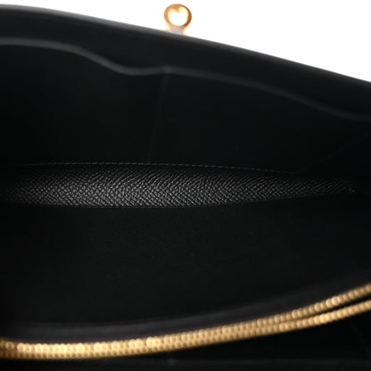 Hermes Epsom Kelly Wallet To Go Black 9 of 19