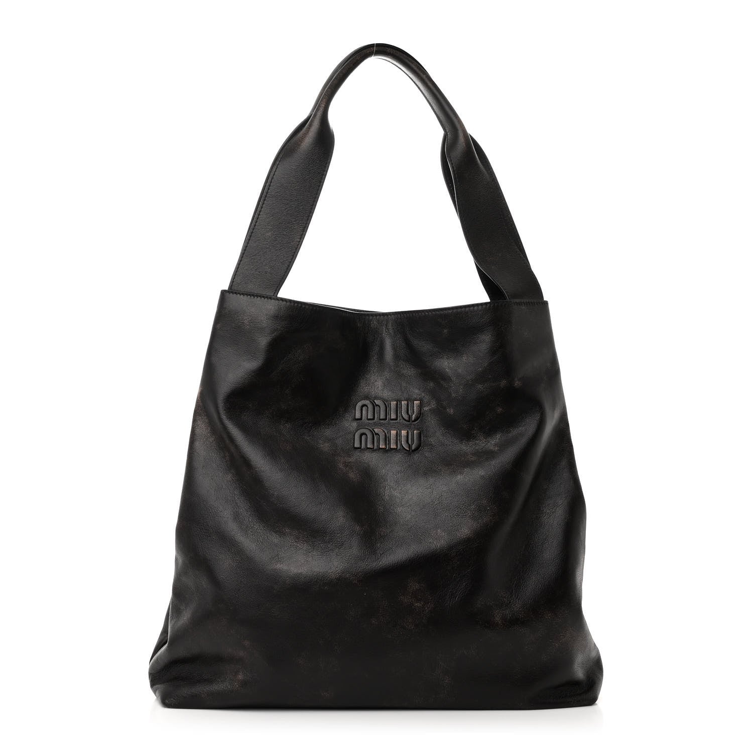 Miu Miu Soft Calf Hobo Bag Brown 1 of 9