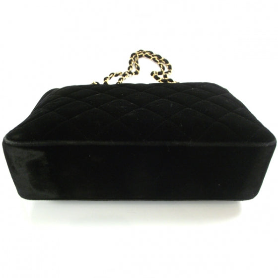Chanel Velvet Quilted Shoulder Bag 4 of 12