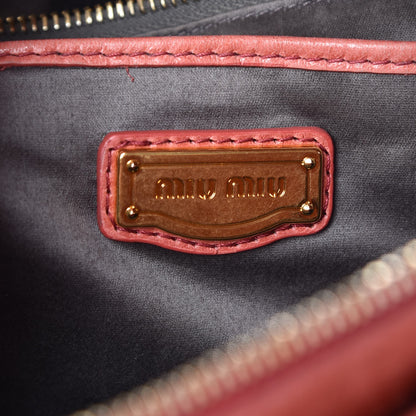 Miu Miu Vitello Lux Medium Bow Bag Rosa 7 of 14