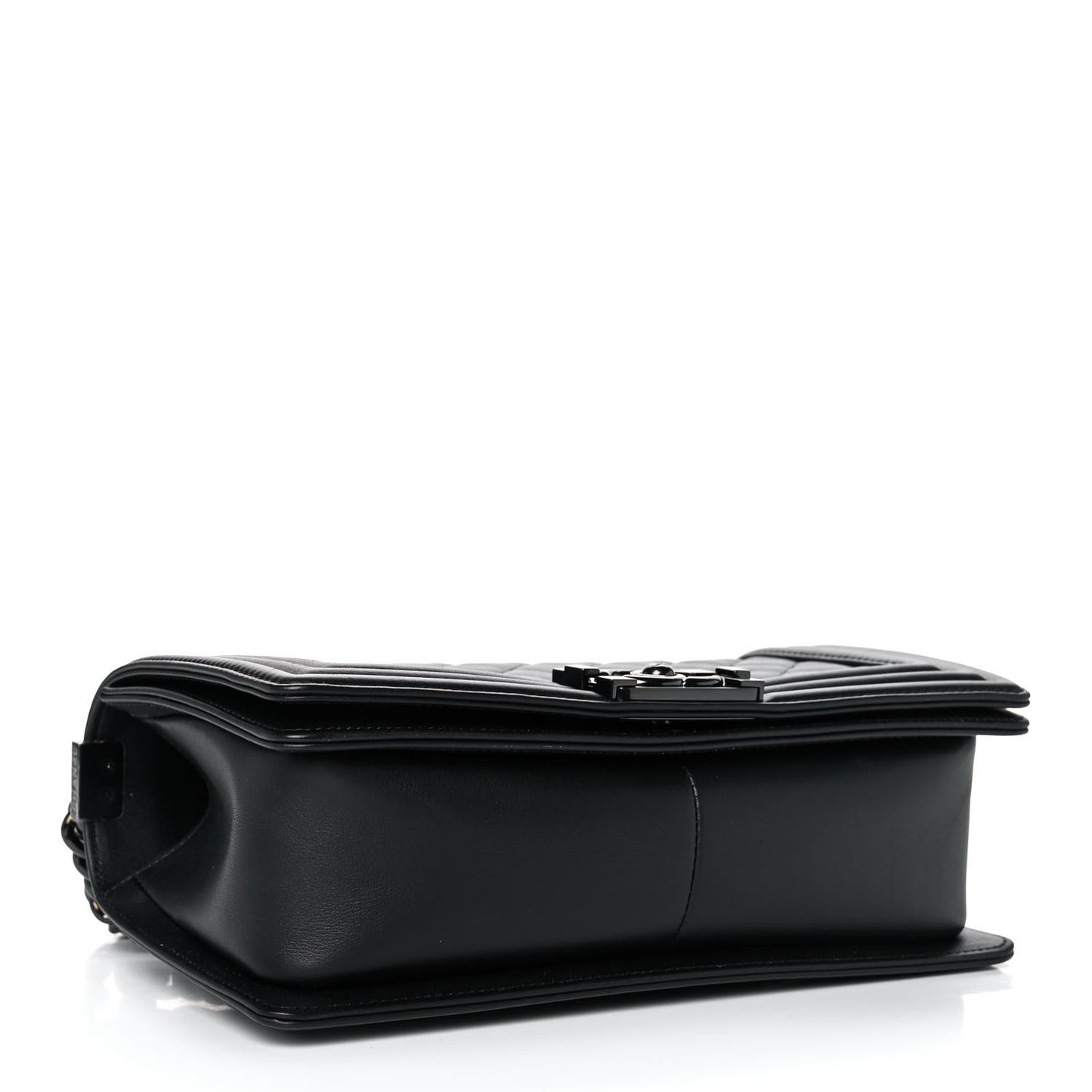 Calfskin Quilted Medium Boy Flap So Black