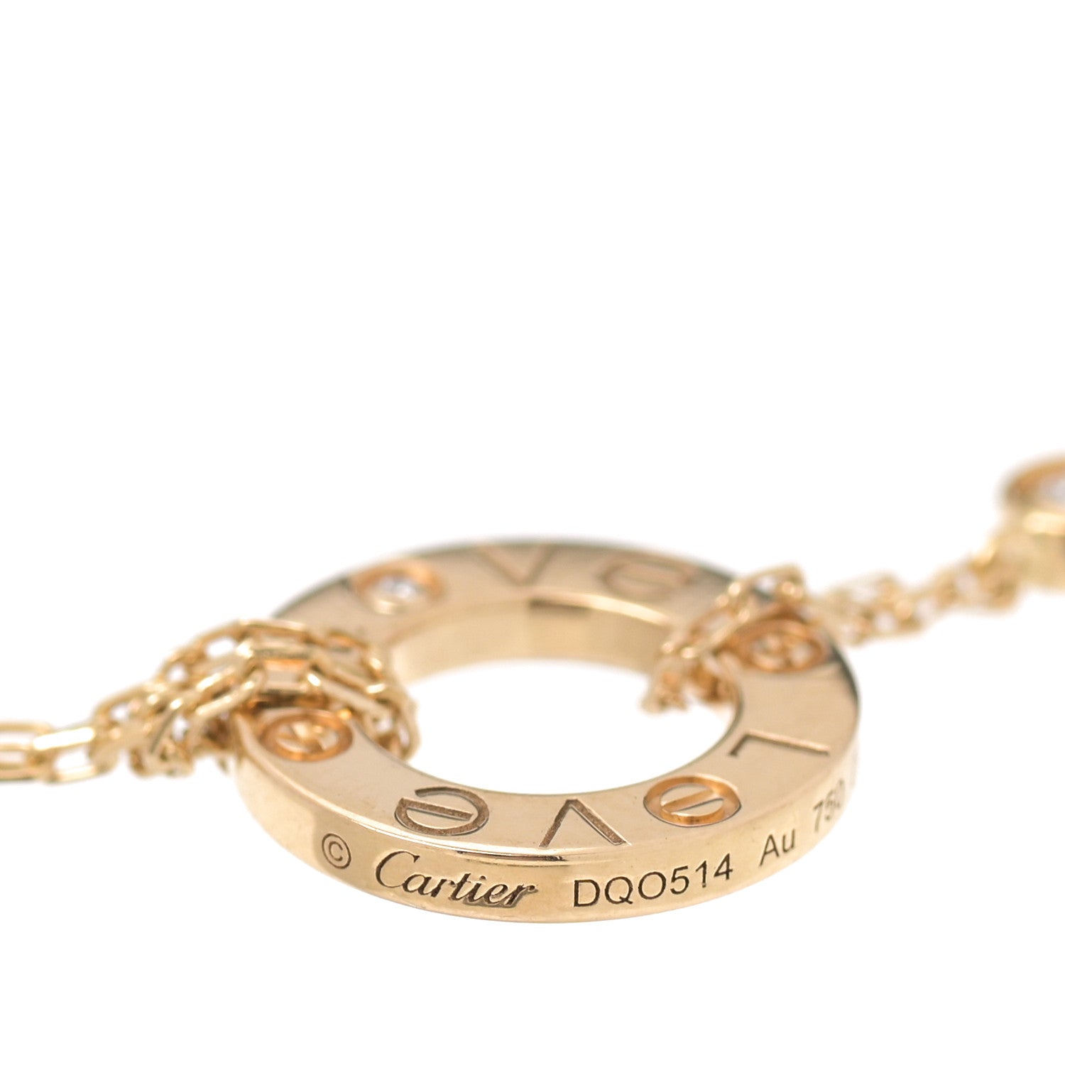 Cartier 18K Yellow Gold Diamond LOVE Bracelet 3 of 7