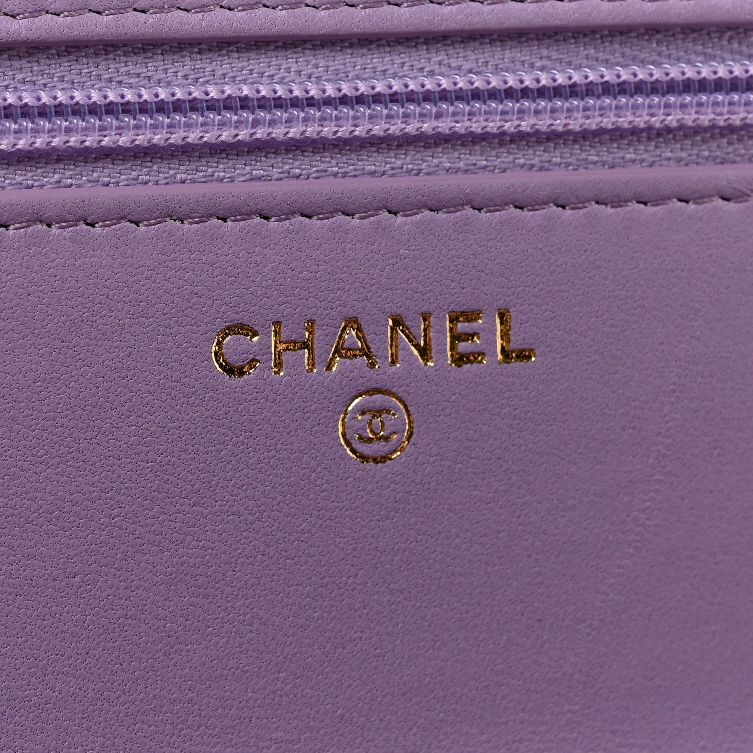 Chanel Lambskin Quilted Crystal Top Handle Clutch With Chain Light Purple 6 of 13