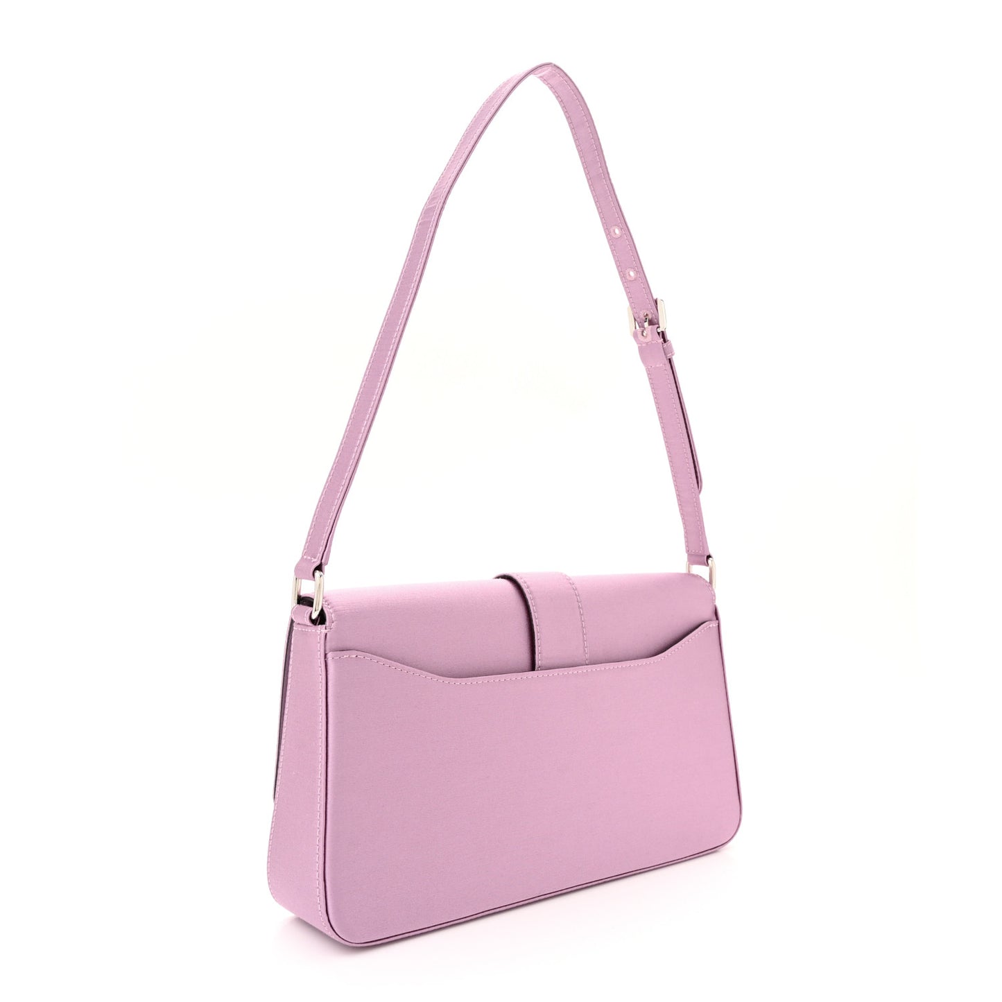 Satin Crystal Cheri Shoulder Bag Mauve