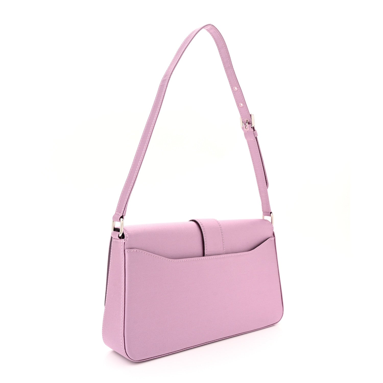 Jimmy Choo Satin Crystal Cheri Shoulder Bag Mauve 3 of 10