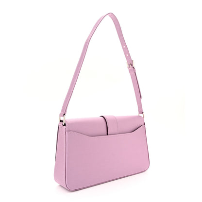 Jimmy Choo Satin Crystal Cheri Shoulder Bag Mauve 3 of 10