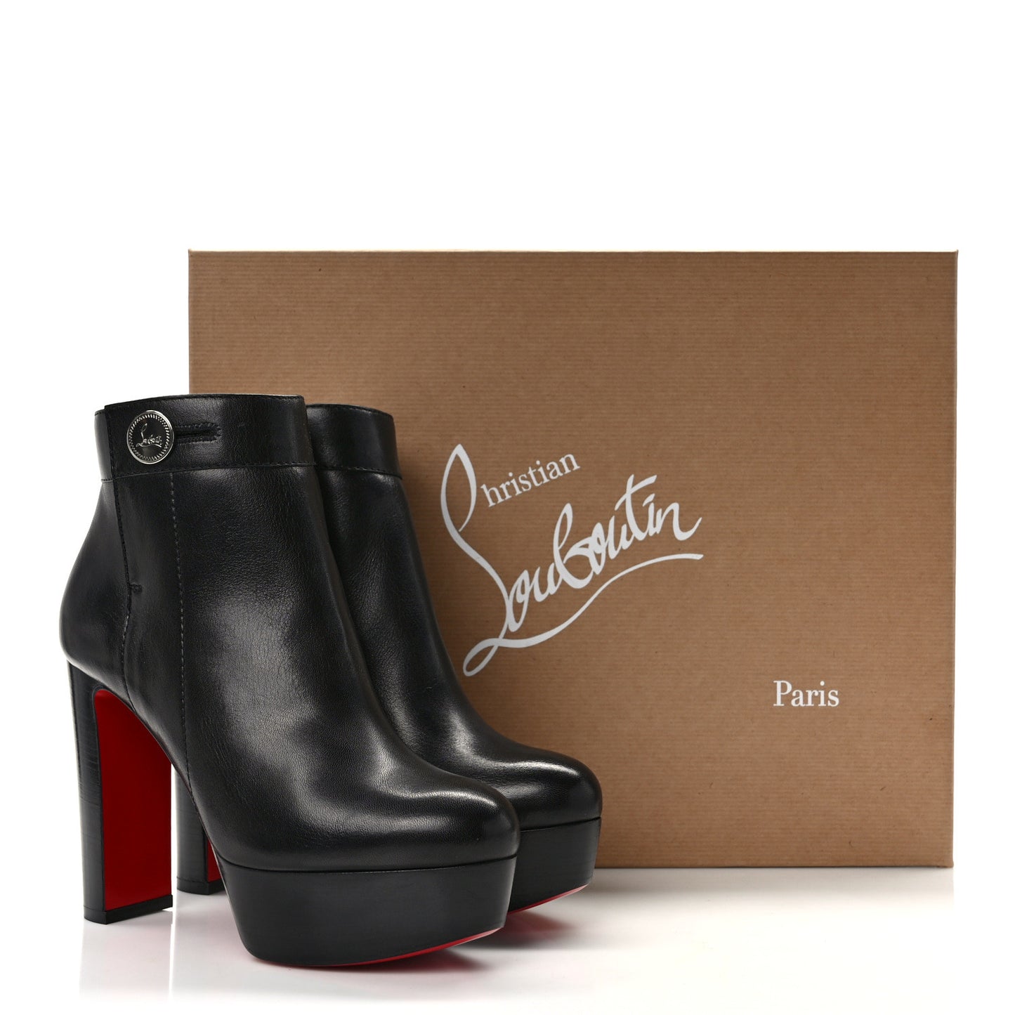 Calfskin Janis Alta 120 Booties 37 Black