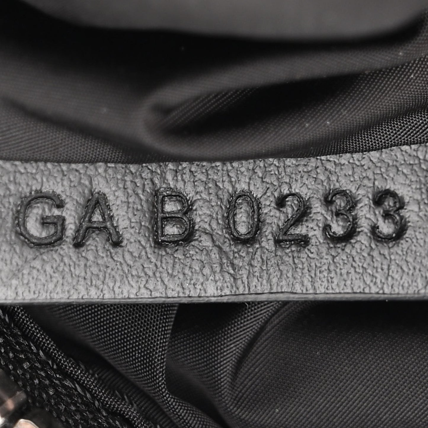 Nylon G-Zip Bum Bag Black