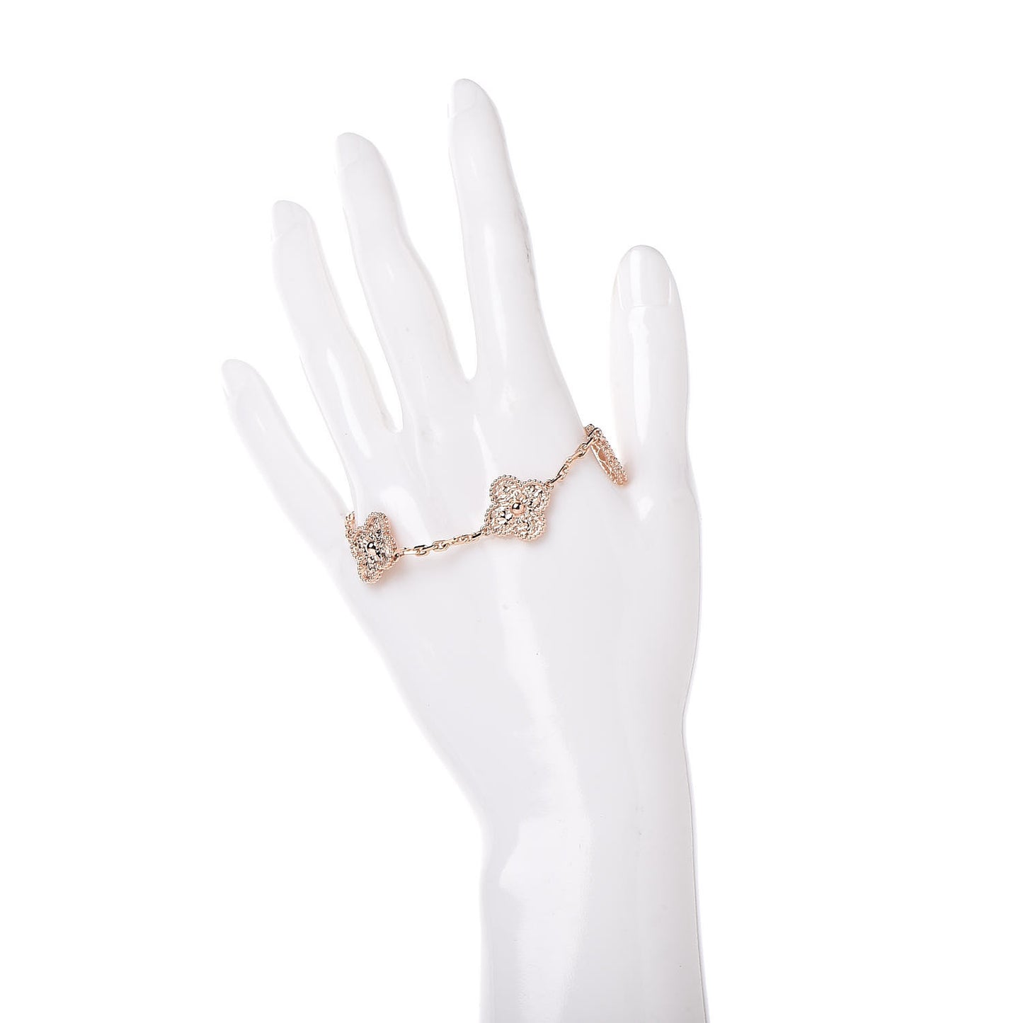 18K Rose Gold 5 Motifs Vintage Alhambra Bracelet