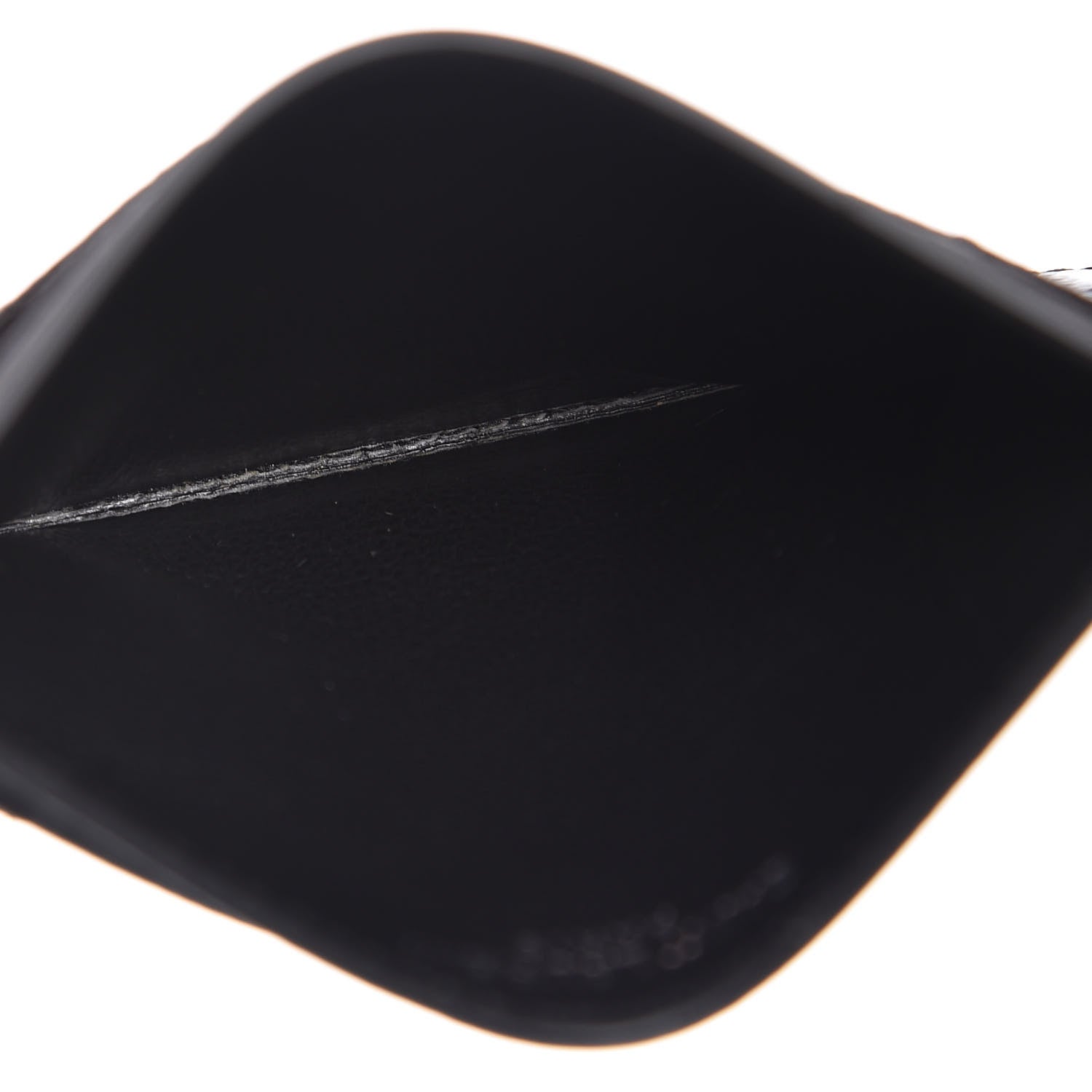 Saint Laurent Grain De Poudre Matelasse Chevron Monogram Credit Card Case Black 5 of 8