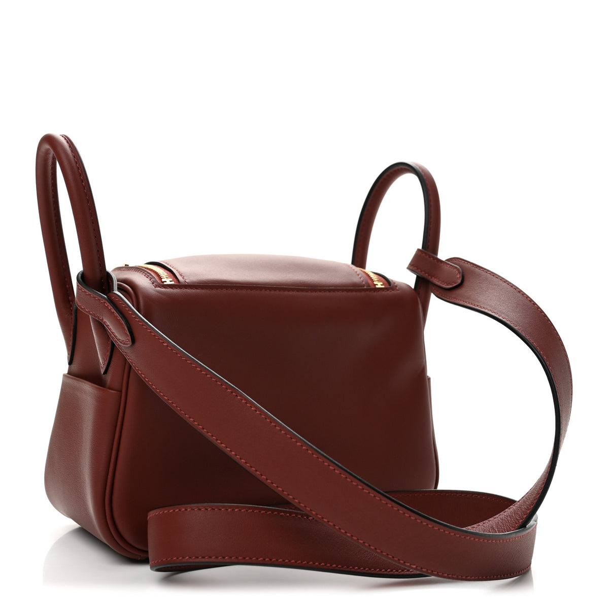 Hermes Swift Verso Mini Lindy 20 Rouge H Rouge Sellier 3 of 11