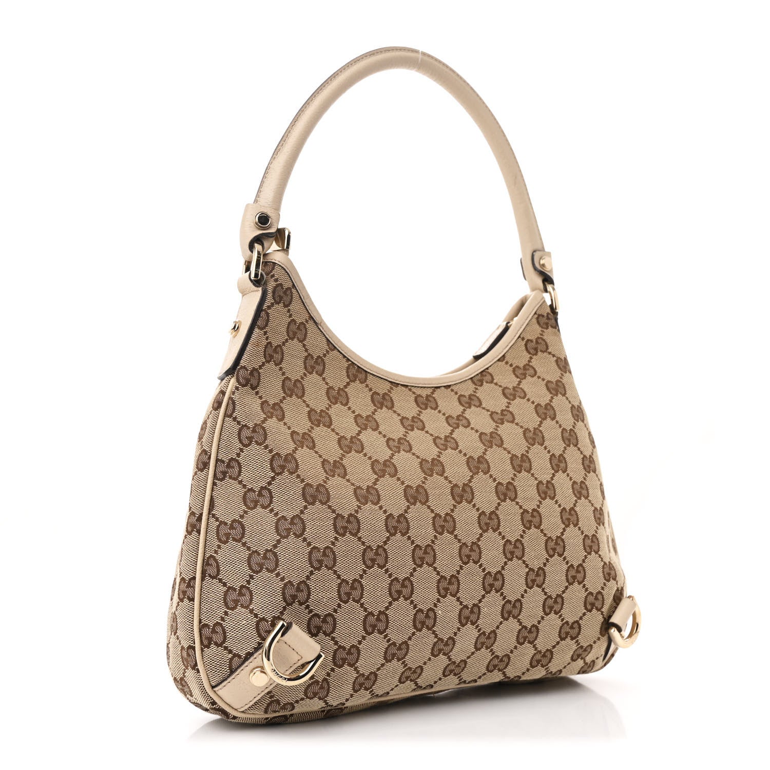 Gucci Monogram Medium Abbey D Ring Hobo Off White 3 of 11