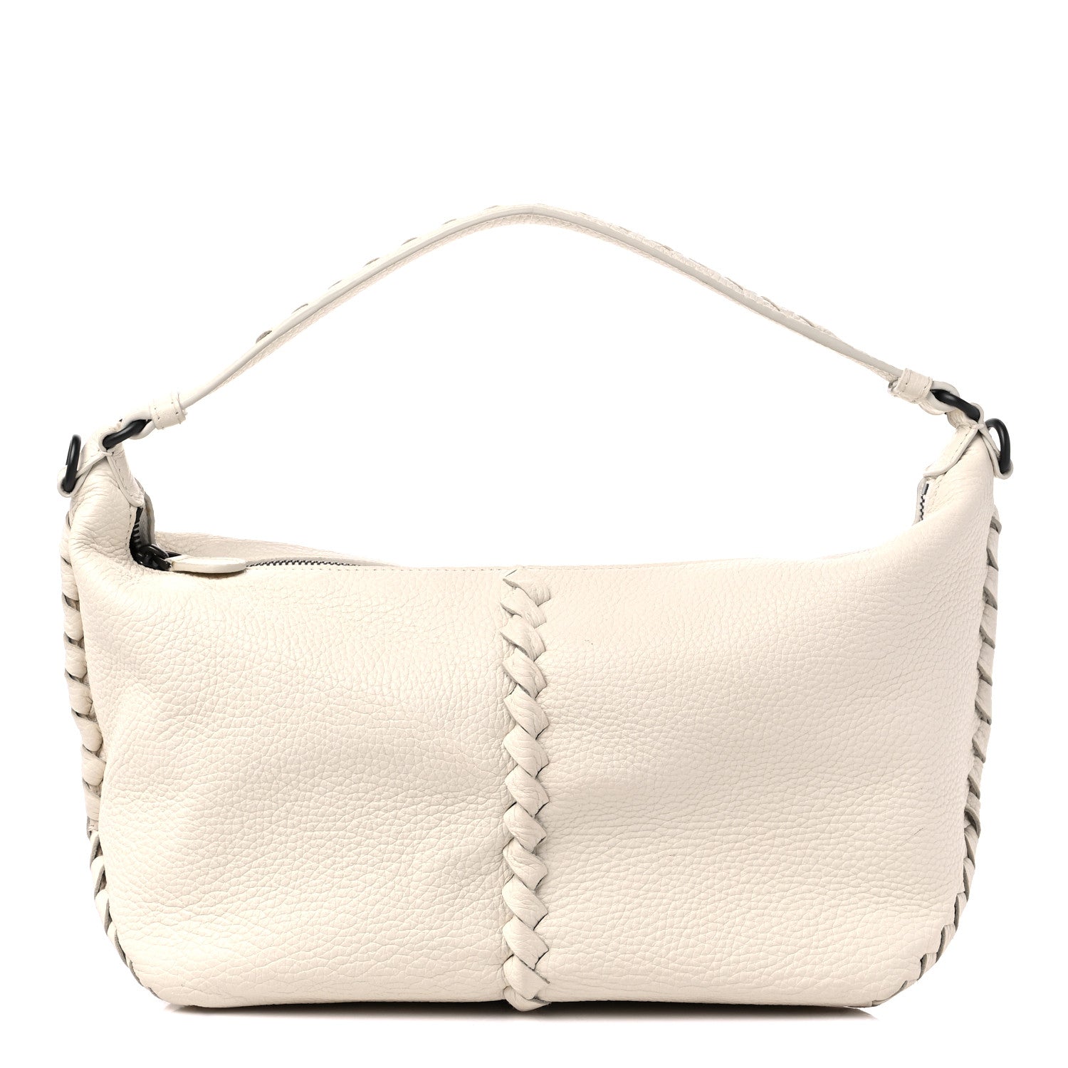 Bottega Veneta Cervo Deerskin Medium Shoulder Bag White 1 of 14