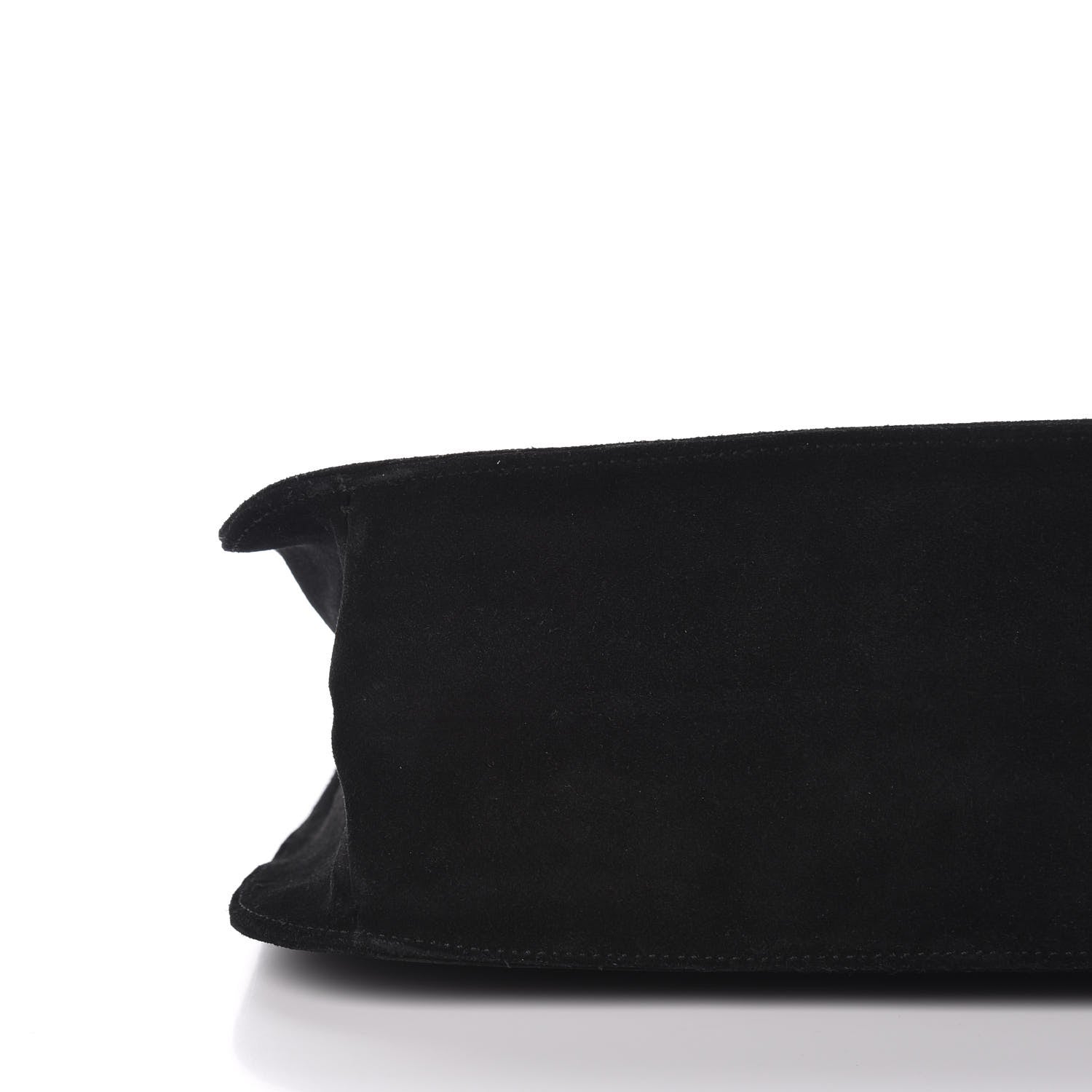 Gucci Suede Shoulder Bag Black 10 of 12