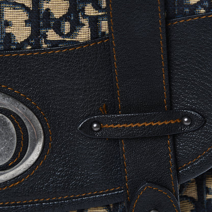 Christian Dior Monogram Traveler Shoulder Bag Navy 11 of 17