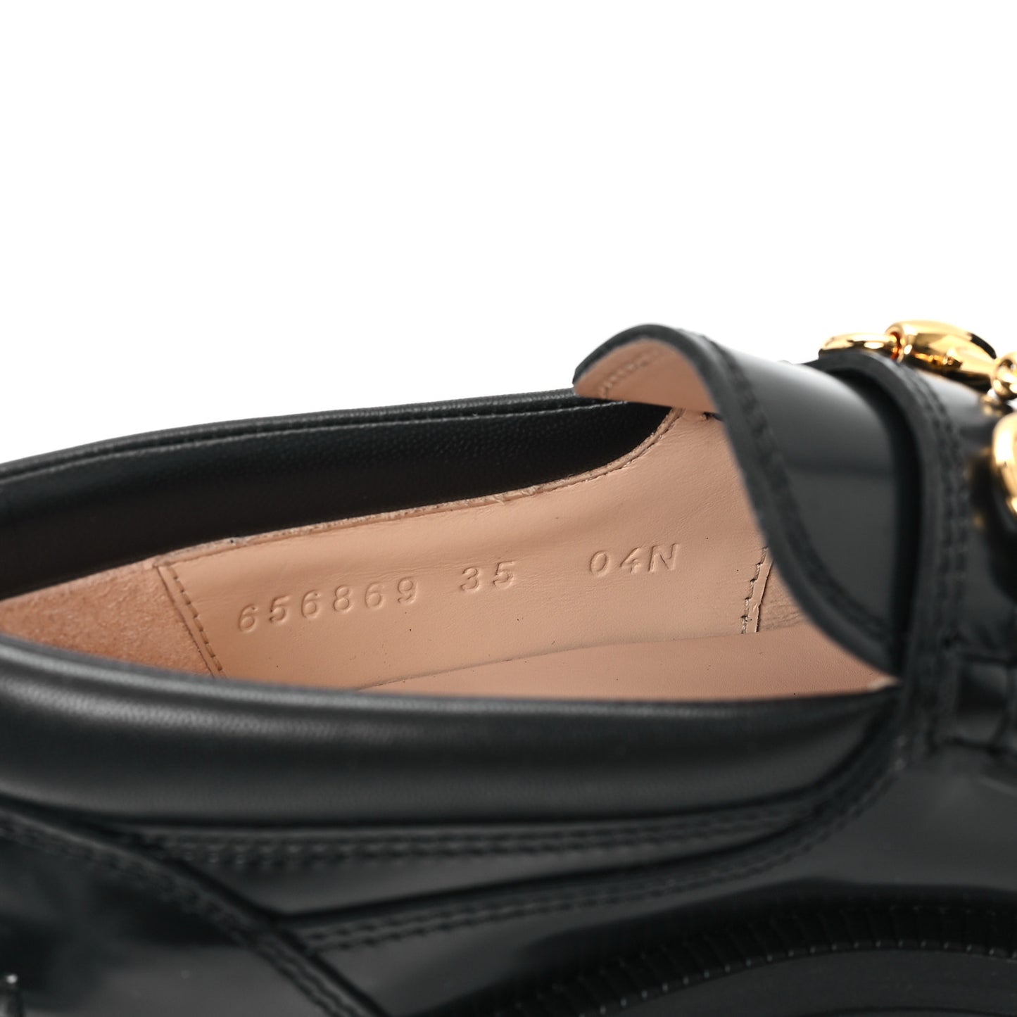 Magnum Calfskin Nappa Samoa Womens Horsebit Platform Chunky Lug Sole 40mm Loafers 35 Black