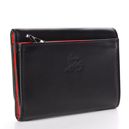 Christian Louboutin Calfskin Spiked Macaron Mini Spiked Wallet Black 3 of 8