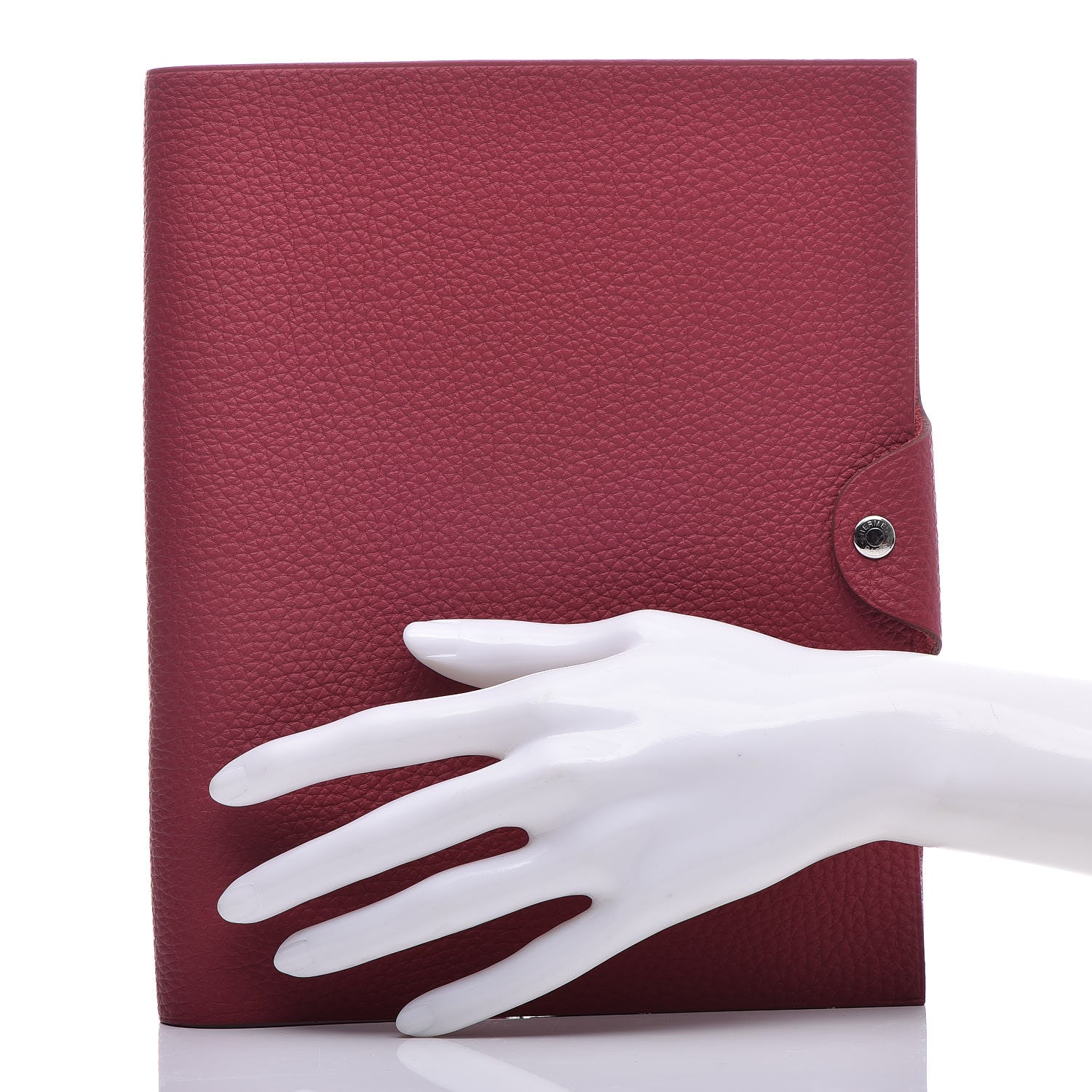 Hermes Togo Ulysse MM Notebook Cover Rubis 2 of 8