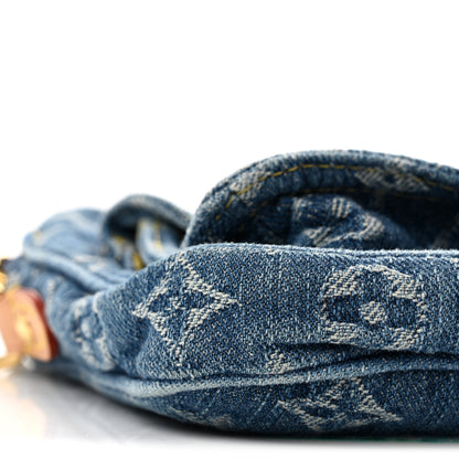 Louis Vuitton Denim Fairfax Pochette Blue 8 of 12