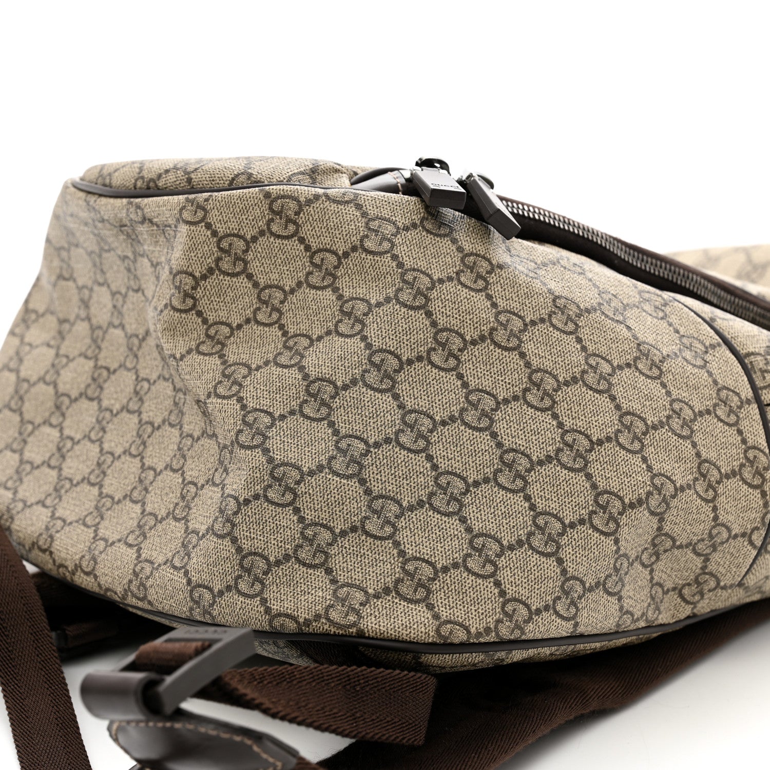 Gucci GG Plus Monogram Interlocking G Medium Backpack Dark Brown 10 of 10