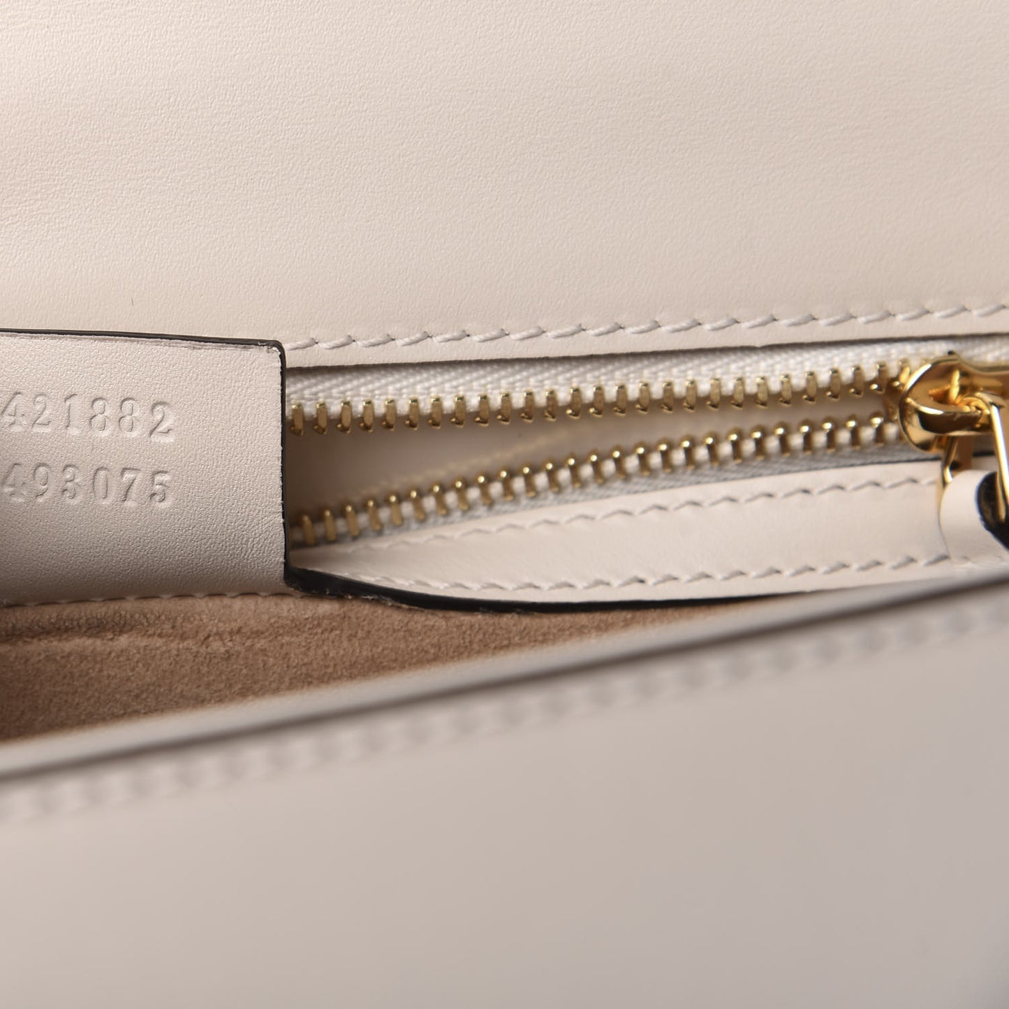Calfskin Embroidered Small Sylvie Shoulder Bag White