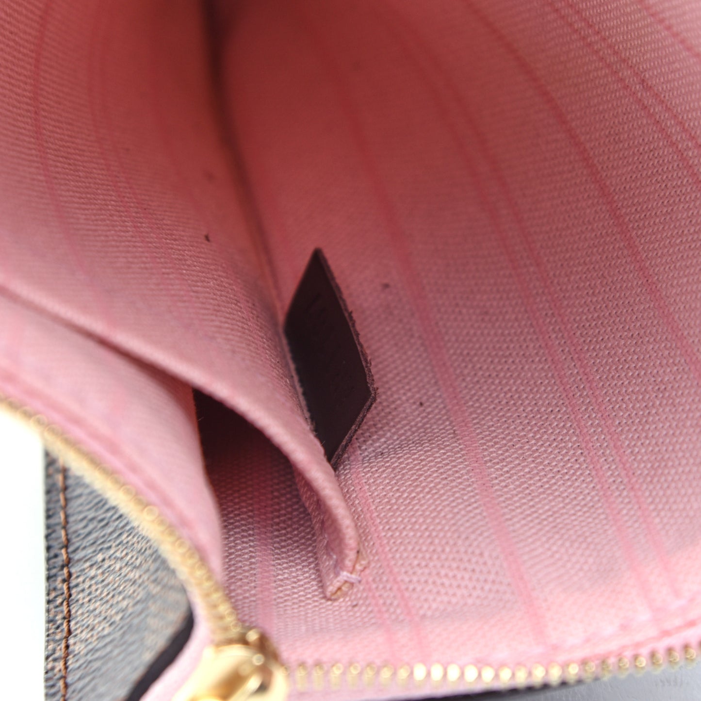 Damier Ebene Neverfull MM GM Pochette Rose Ballerine
