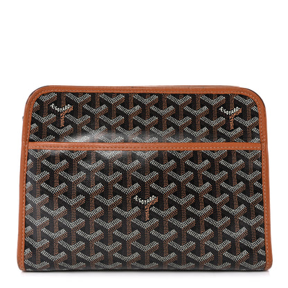 Goyard Goyardine Jouvence MM Toiletry Pouch Black Gold 1 of 11