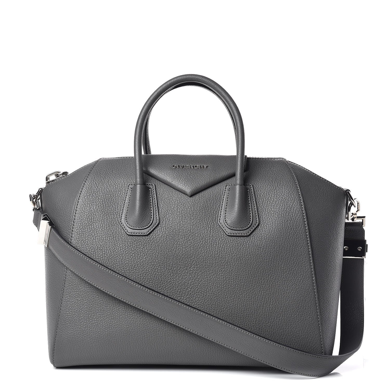 Givenchy Sugar Goatskin Medium Antigona Dark Grey 1 of 9