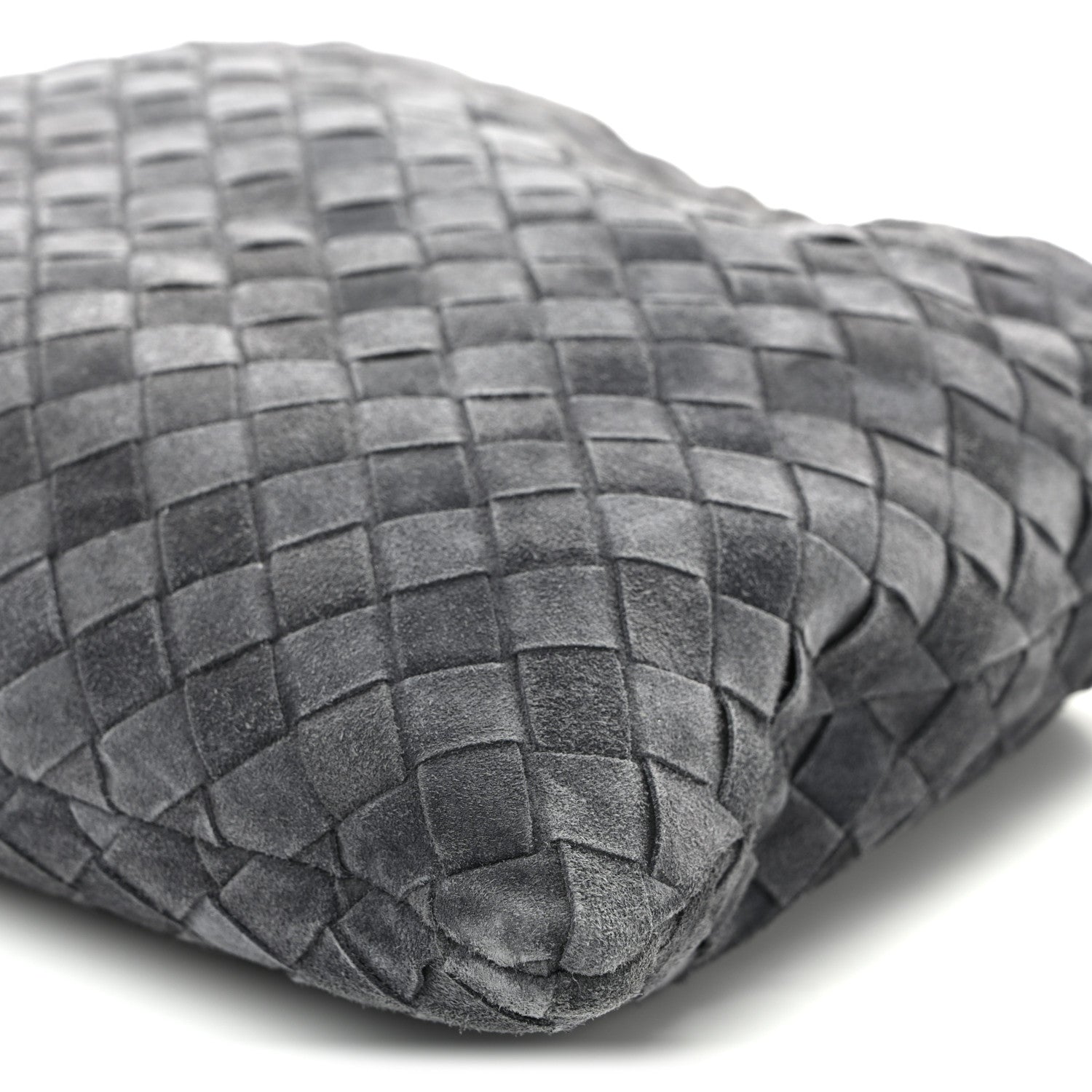 Bottega Veneta Suede Calfskin Intrecciato Medium Dustbag Grey 9 of 9