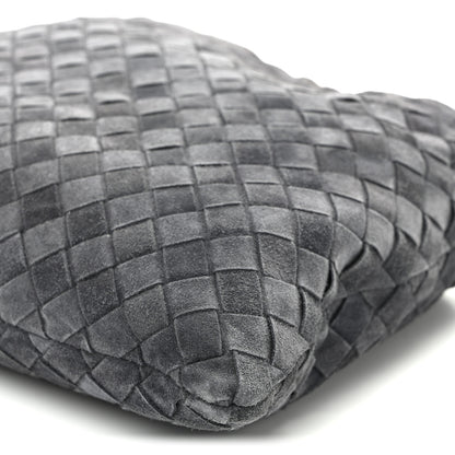 Bottega Veneta Suede Calfskin Intrecciato Medium Dustbag Grey 9 of 9