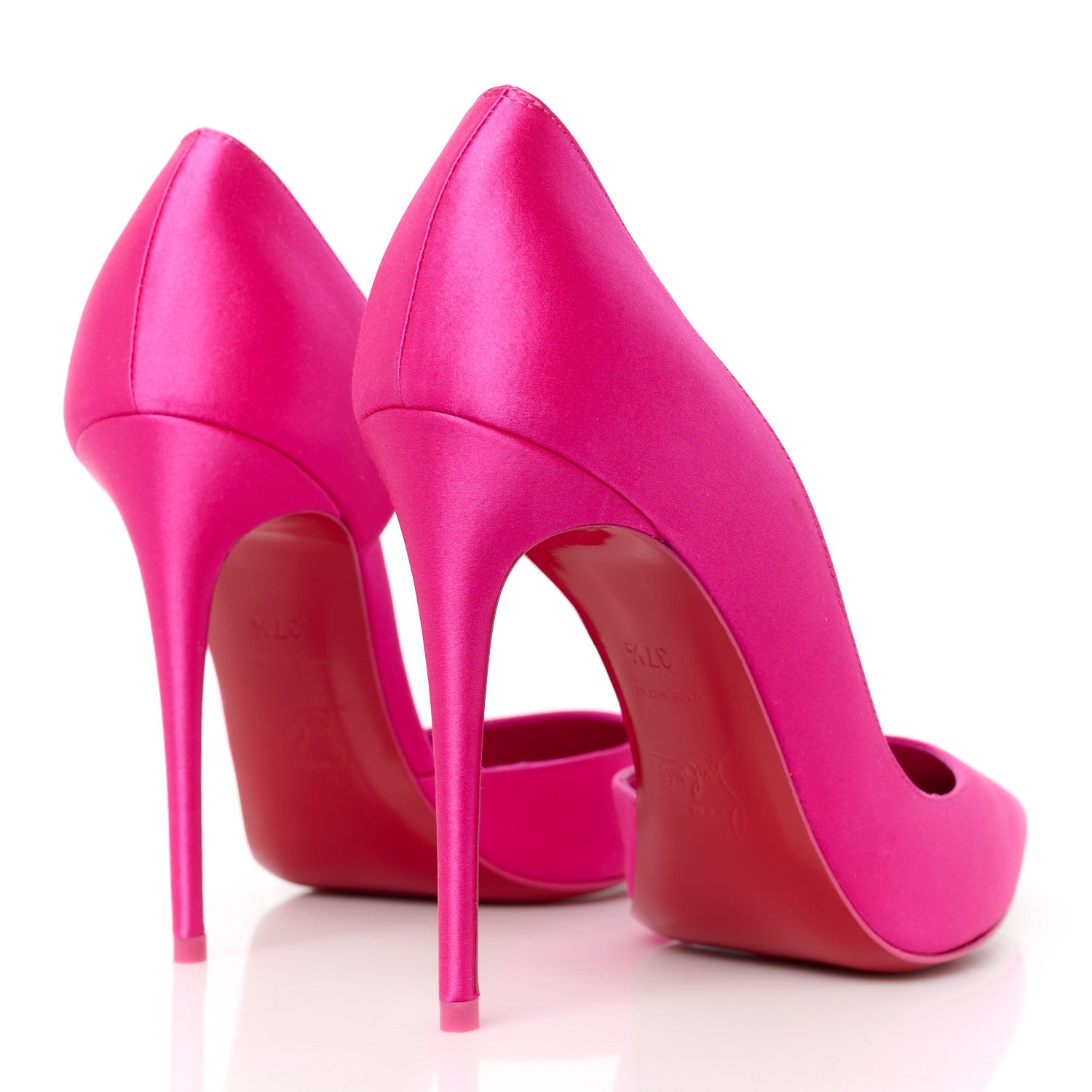Christian Louboutin Satin Iriza 100 Pumps 37.5 Bolerose 4 of 8