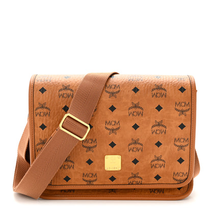 MCM Visetos Small Klassik Messenger Bag Cognac 1 of 9