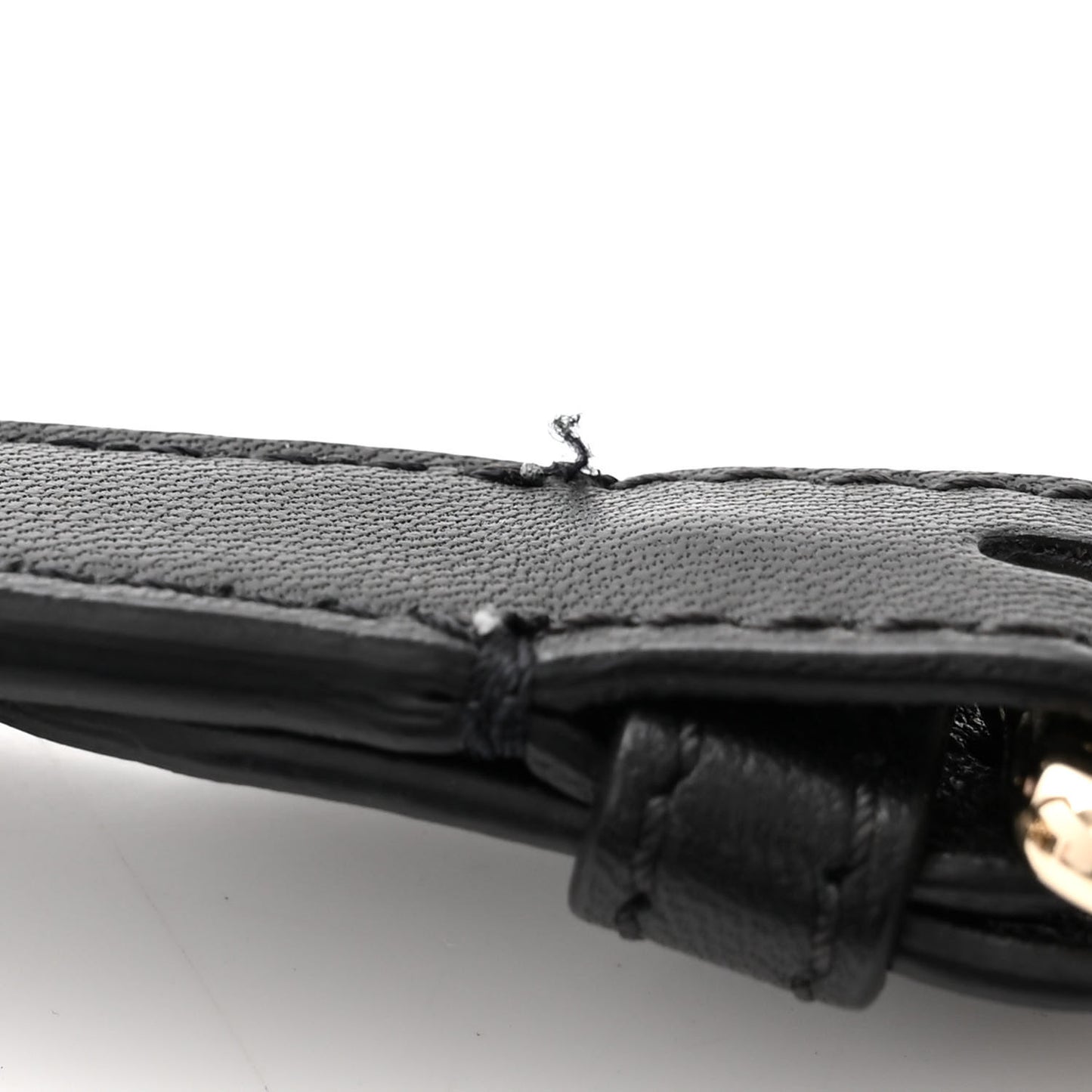 Lambskin Quilted Waist Bag Fanny Pack Black