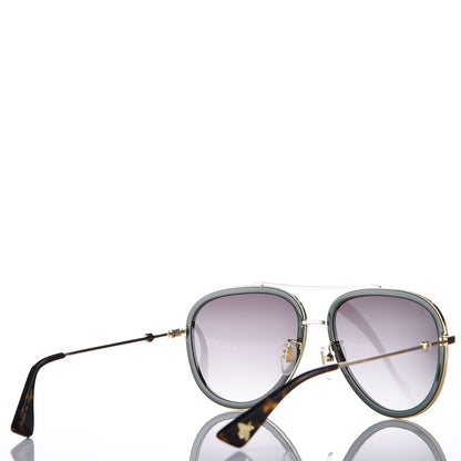 Gucci Web Aviator Sunglasses GG0062S Green Red 4 of 8