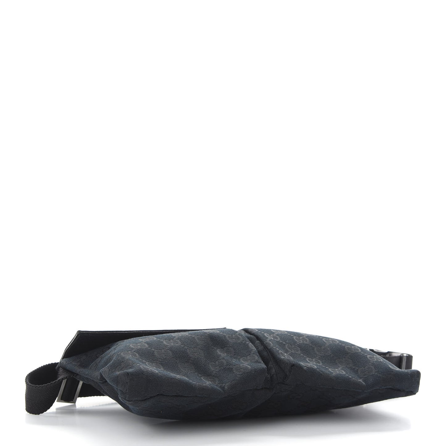 GG Monogram Double Pocket Belt Bag Black
