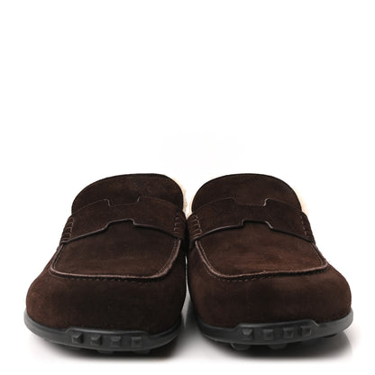 Hermes Suede Goatskin Shearling Go Mules 41 Ebene Ecru 3 of 8