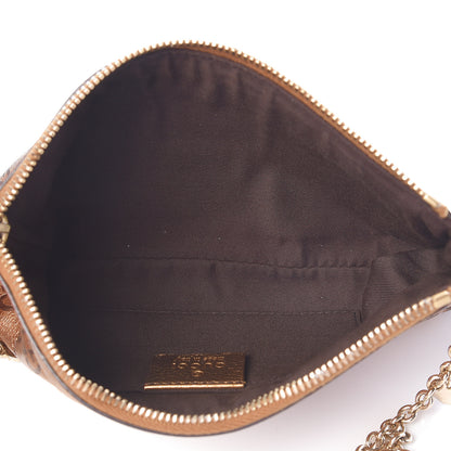 Gucci Metallic Guccissima Heart Chain Pochette Bronze 5 of 10