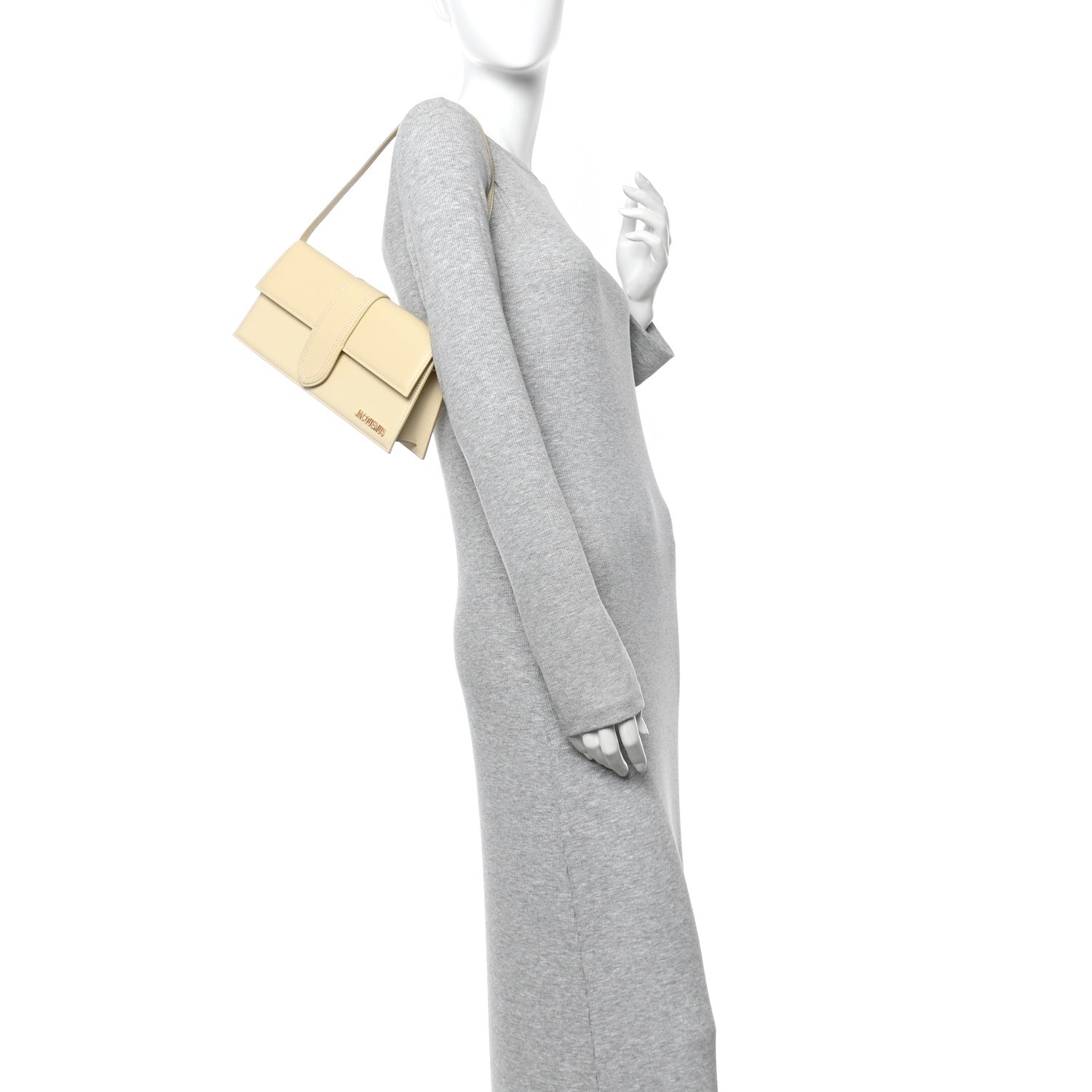 Jacquemus Smooth Calfskin Le Bambino Long Ivory 2 of 9