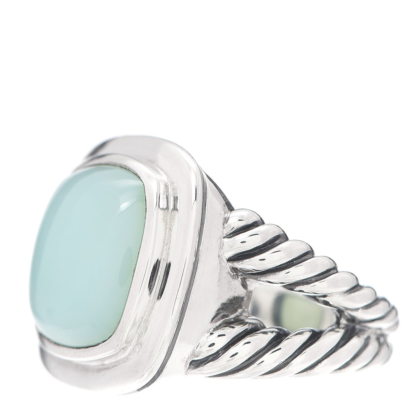Sterling Silver Chalcedony 17mm Albion Ring 54 6.75