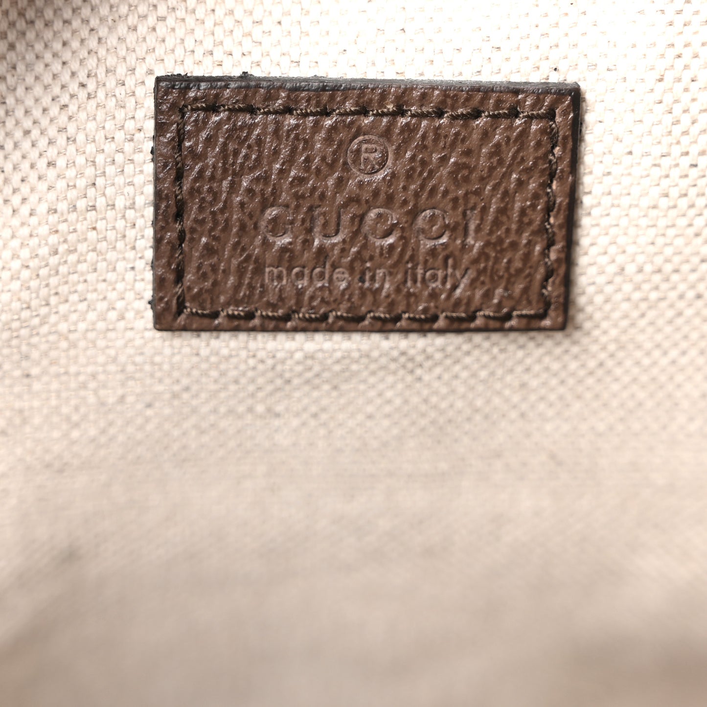 GG Supreme Monogram Textured Calfskin Small Ophidia Shoulder Tote Bag Beige Ebony New Acero
