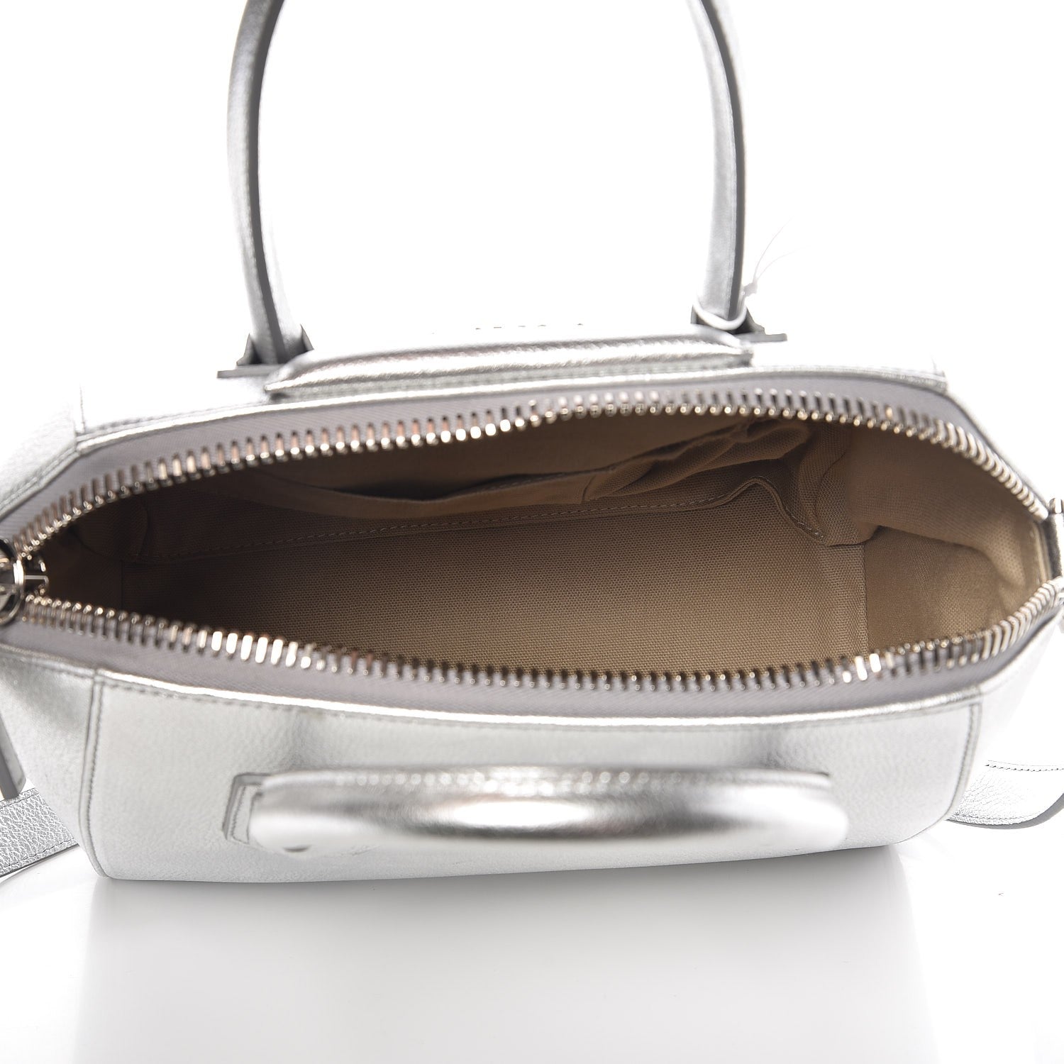 Givenchy Metallic Sugar Goatskin Small Antigona Silver 6 of 8