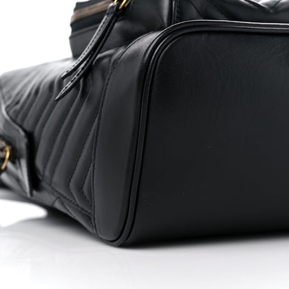 Gucci Calfskin Matelasse GG Marmont Day Backpack Black 8 of 9