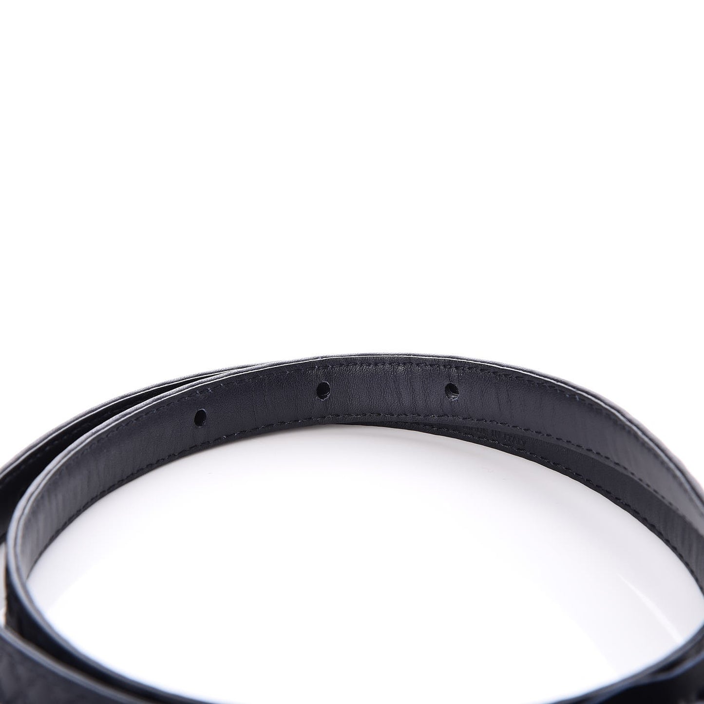 Lambskin Quilted CC Belt 75 30 Navy