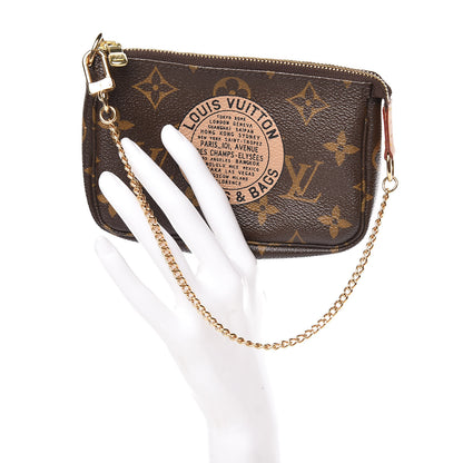 Louis Vuitton Monogram Complice Trunks and Bags Mini Pochette Accessories Beige 2 of 9