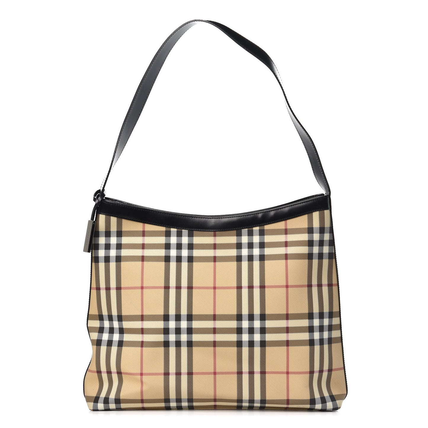 House Check Shoulder Bag Black