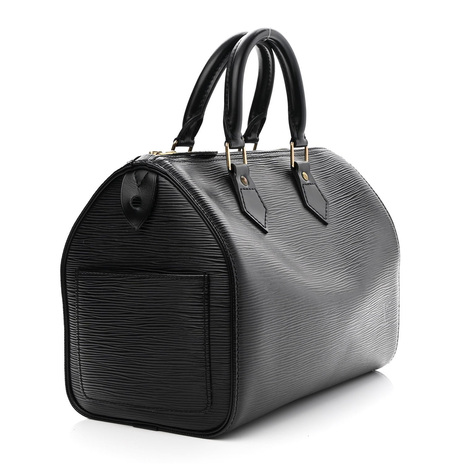 Louis Vuitton Epi Speedy 25 Black 4 of 9