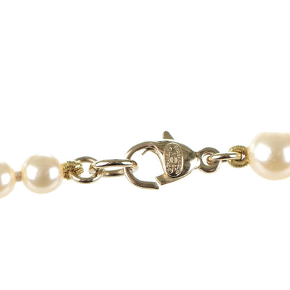 Chanel Graduated Pearl CC Long Necklace Gold 4 of 4