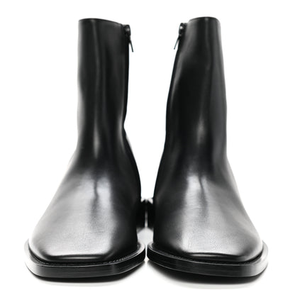 Balenciaga Calfskin Mens Soft Rim Ankle Booties 40 Black 2 of 9